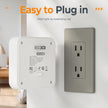 Wall Outlet Extender, TESSAN 4 Multi Plug Outlet Splitter with 1 USB C and 2 USB A Charging Ports, Multiple Plug Extension Block with Surge Protector for Home, Kitchen, Office, Dorm, Gray 🍁 All In One Marketplace Canada
