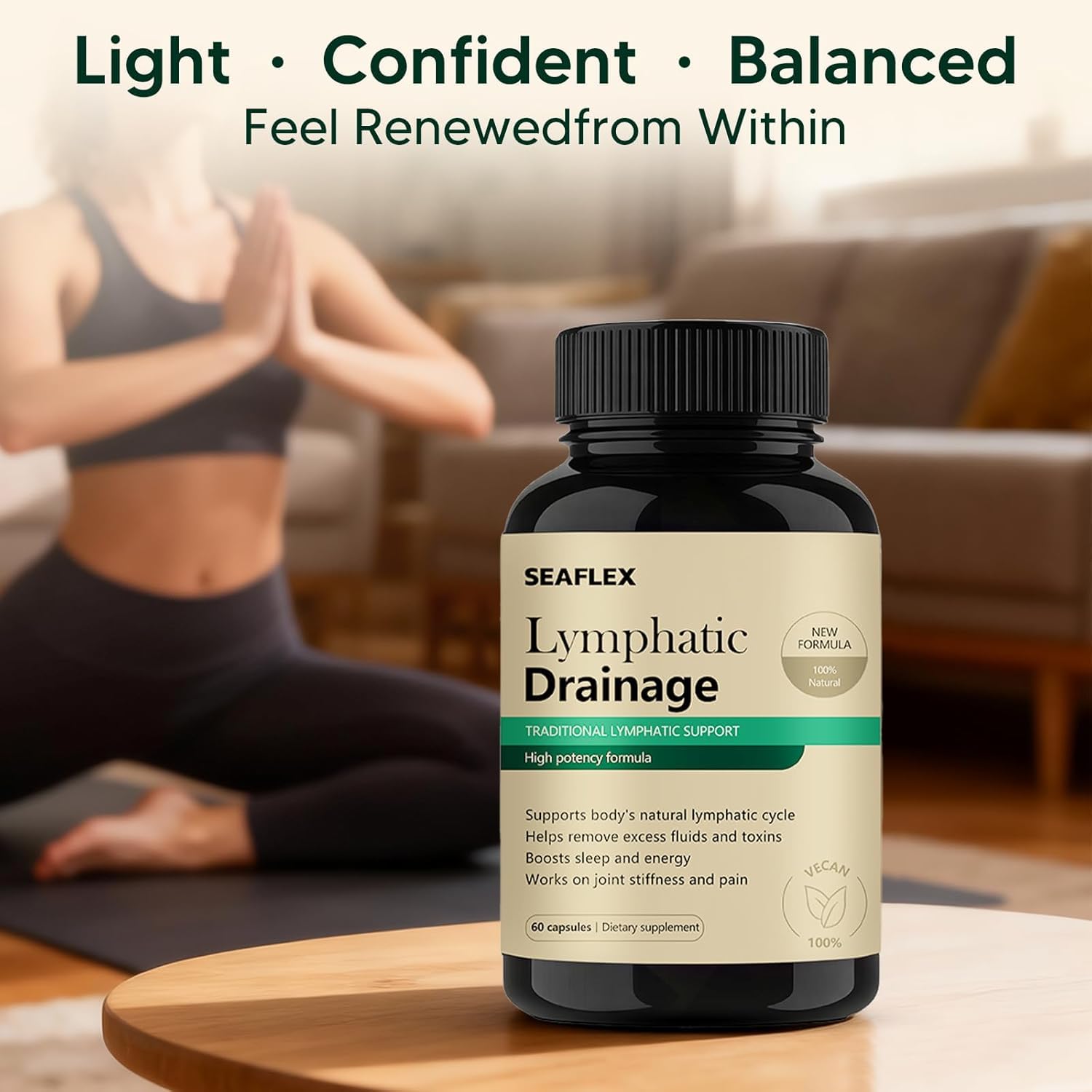 Lymphatic Drainage Capsules 60 Capsules – Lymphatic Drainage & Supports Cellulite Reduction 🍁 All In One Marketplace Canada