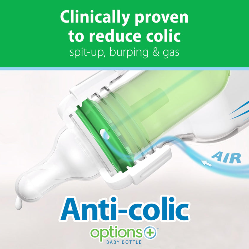 Dr. Brown’s Natural Flow Anti-Colic Options+ Narrow Glass Baby Bottles, 4oz, 2-Pack 🍁 All In One Marketplace Canada