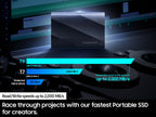 SAMSUNG T9 1TB Portable SSD, USB 3.2 Gen. 2x2, Black, Upto 2000MB/s Read Speed - MU-PG1T0B/AM [Canada Version] 🍁 All In One Marketplace Canada