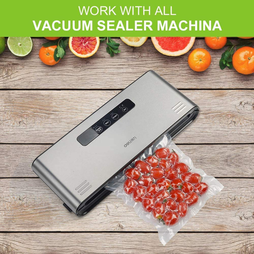 Accenter Vacuum Sealer Bags 100 Quart 8x12 Inch Commercial Grade Food Saver Bags, Seal a Meal, BPA Free, Heavy Duty, Perfect for vac storage, Meal Prep or Sous Vide (8