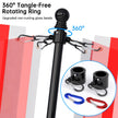 ZMTECH Flag Pole - Upgraded Bracket, 6 FT Stainless Steel Flag Poles for Outside House, Residential or Commerical, Tangle Free Flag Pole Kit for American Flag (Without Flag, Black) 🍁 All In One Marketplace Canada