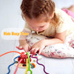 Sensory Montessori Toys for Baby 18 Months, Toddler Travel Toys for 2 Year Old Boy Girl Birthday Gifts, Soft Pull String Fidget Educational Learning Bath Toys for 18 Months Infant Newborn 🍁 All In One Marketplace Canada