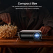 HAPPRUN Native 1080P Bluetooth Projector, Full HD Portable Outdoor Movie Projector with Built-in Speaker, Compatible with Smartphone, HDMI, USB, AV, Fire Stick, PS5 for Home, Bedroom, Outdoor Use 🍁 All In One Marketplace Canada