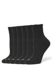 Hue Women's Mini Crew Sock 6 Pair Pack, Black - 6 Pair Pack, One Size 🍁 All In One Marketplace Canada