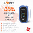 LOOKEE LK50D1 Deluxe Fingertip Pulse Oximeter | Proudly Canadian Finger SpO2 Blood Oxygen Monitor with Auto Rotate OLED Display, Plethysmograph & Pulse Graph | Blue 🍁 All In One Marketplace Canada