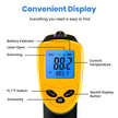 Etekcity Lasergrip 1080 Laser Thermometer Digital Infrared Thermometer Temperature Gun for Kitchen Cooking BBQ Grill and Bath Water, -58℉~1130℉ (-50℃～610℃), Yellow and Black 🍁 All In One Marketplace Canada