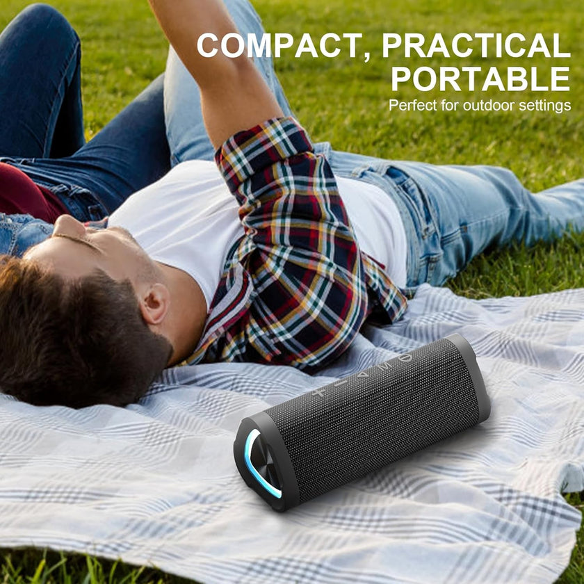 Bluetooth Speaker,Vanzon V40 Portable Wireless Bluetooth Speaker with IPX7 Waterproof, 24W HiFi Stereo Sound,24H Playtime, LED Lights and TWS Dual Pairing, Suitable for Home Outdoors Travel,Great Gift 🍁 All In One Marketplace Canada
