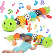 Baby Toys 0-3-6-12 Months, New Born Baby Boy Girl Gifts, Tummy Time Toys with Baby Mirror Teething Rattles Crinkle Music Sensory Toys for Newborn Babies Essentials 0 3 6 9 12 Month 🍁 All In One Marketplace Canada