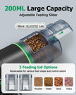 Papettly Automatic Fish Feeder for Aquarium - Battery Operated Auto Fish Food Dispenser for Fish Tank, 200ml Auto Timer Aquarium Tank Turtle Feeder, with 2 AAA Batteries and Fish Feeder Ring 🍁 All In One Marketplace Canada