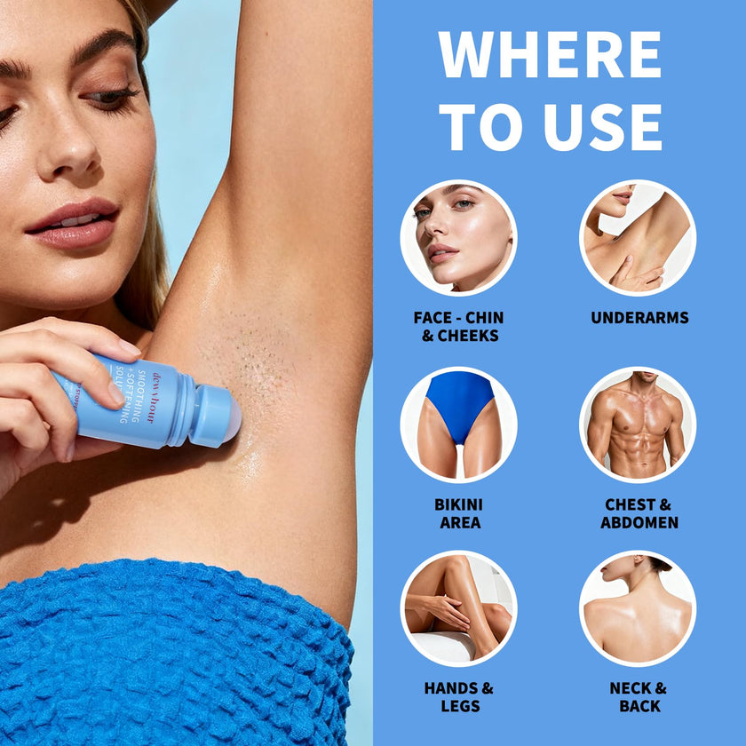 dewyhour Ingrown Hair & After Shave Soothing Serum – Soothes Razor Irritation, Targets Dark Spots, Helps With Razor Bumps for Face, Underarms, Neck & Bikini Area. Korean Skincare Roll-On for Men & Women 🍁 All In One Marketplace Canada