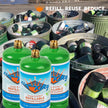 Flame King Refillable 1LB Empty Propane Cylinder Tank - Reusable - Safe and Legal Refill Option - DOT Compliant-16.4 oz (2-Pack), Green (YSN164-2) 🍁 All In One Marketplace Canada