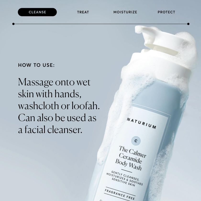 Naturium The Calmer Ceramide Body Wash, Fragrance-Free, Cleansing & Moisturising for Dry, Sensitive Skin, Dermatologist-Tested, Paraben & Cruelty-Free, 500 mL / 16.9 fl oz 🍁 All In One Marketplace Canada