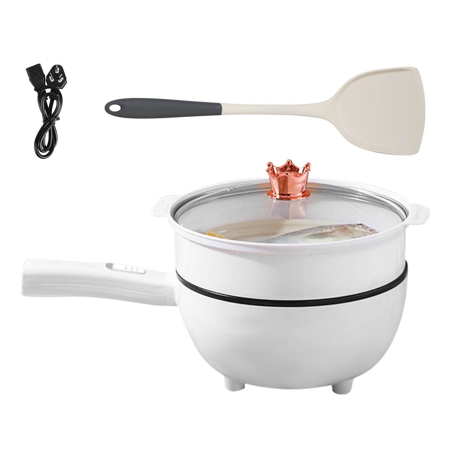 Electric Hot Pot Non-Stick Frying Pan Portable Rapid Noodles Cooker Electric Skillet