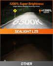 SEALIGHT 2026 Brightest 9005 HB3 LED Headlight Bulbs, 80,000LM 1200% Brighter, 6500K Cool White, 1:1 Halogen Size Wireless, 3 Min Plug and Play Halogen Replacement Conversion Kit, Pack of 2 🍁 All In One Marketplace Canada