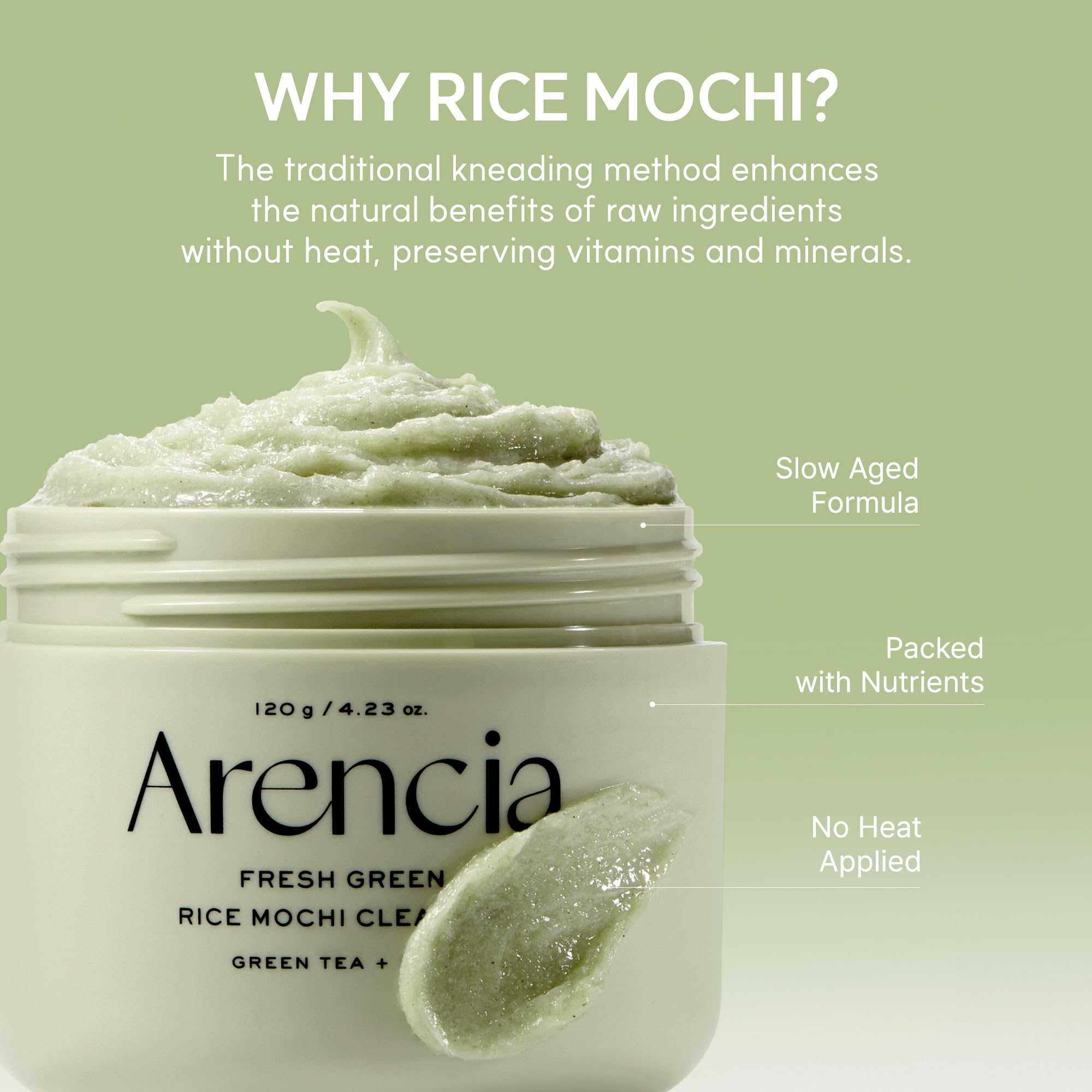 Arencia Green Rice Mochi Face Cleanser 120g 🍁 All In One Marketplace Canada