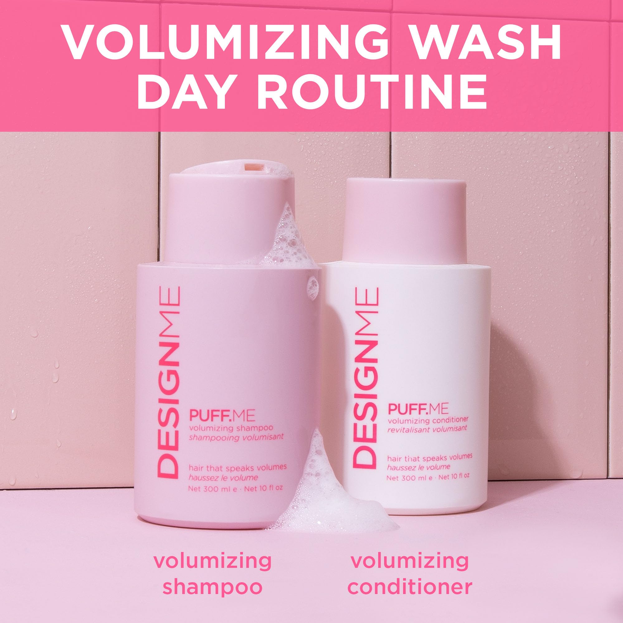 PUFF.ME Volumizing Conditioner by DESIGNME | Hydrating with Sunflower Seed Oil for Hair Volume | Detangling Conditioner for Straight & Wavy Hair | Sulfate Free 🍁 All In One Marketplace Canada