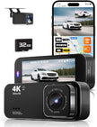 Dash Camera for Cars, 4K+1080P Dash Cam Front and Rear with 5G WiFi, Built-in 32GB Card, Night Vision, G-Sensor, 24H Parking Mode, Loop Recording 🍁 All In One Marketplace Canada