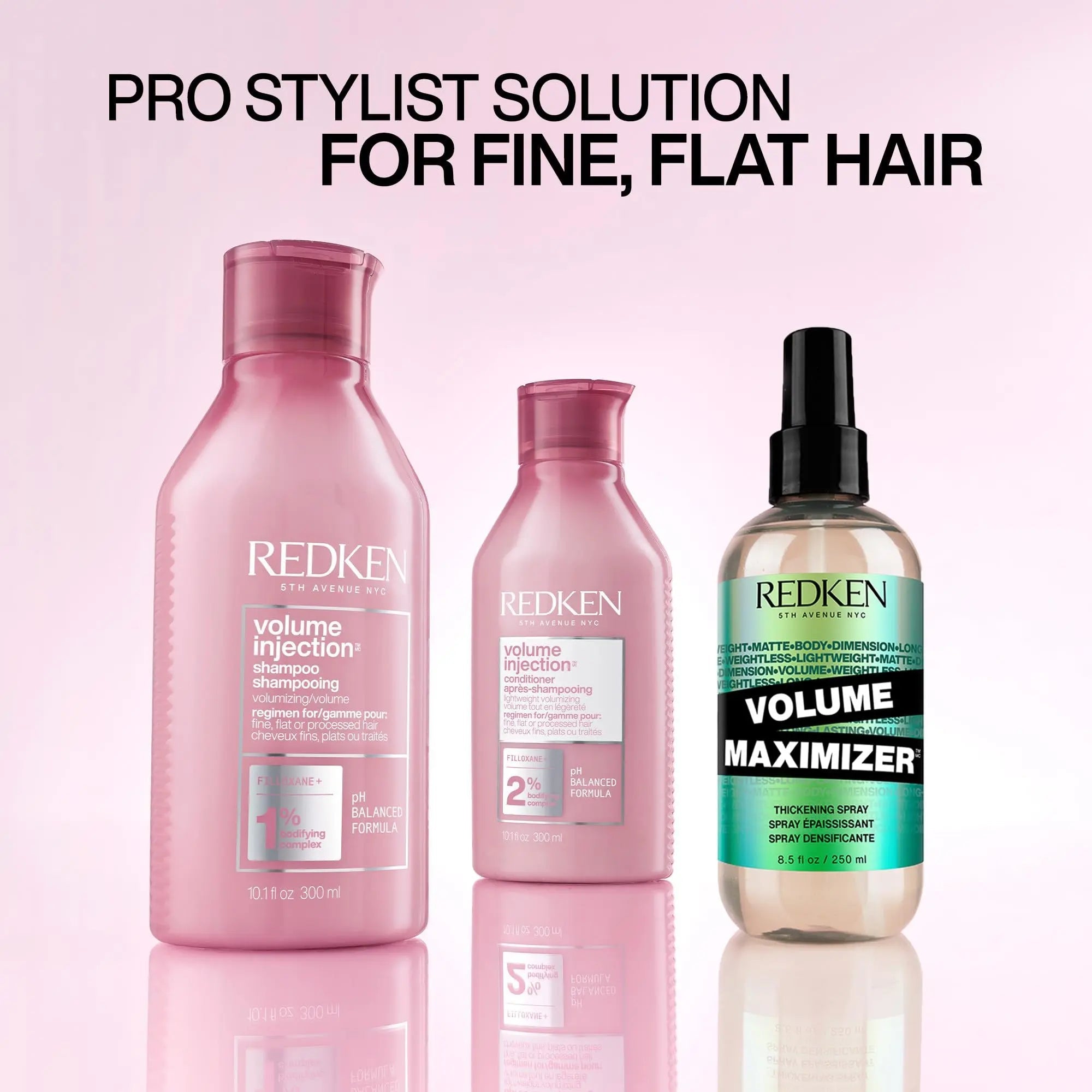 Redken Volume Injection Shampoo, Lightweight Volumizing Shampoo For Fine Hair, Instantly Creates Lift And Body For Flat Hair, Paraben Free, 10.1 oz 🍁 All In One Marketplace Canada