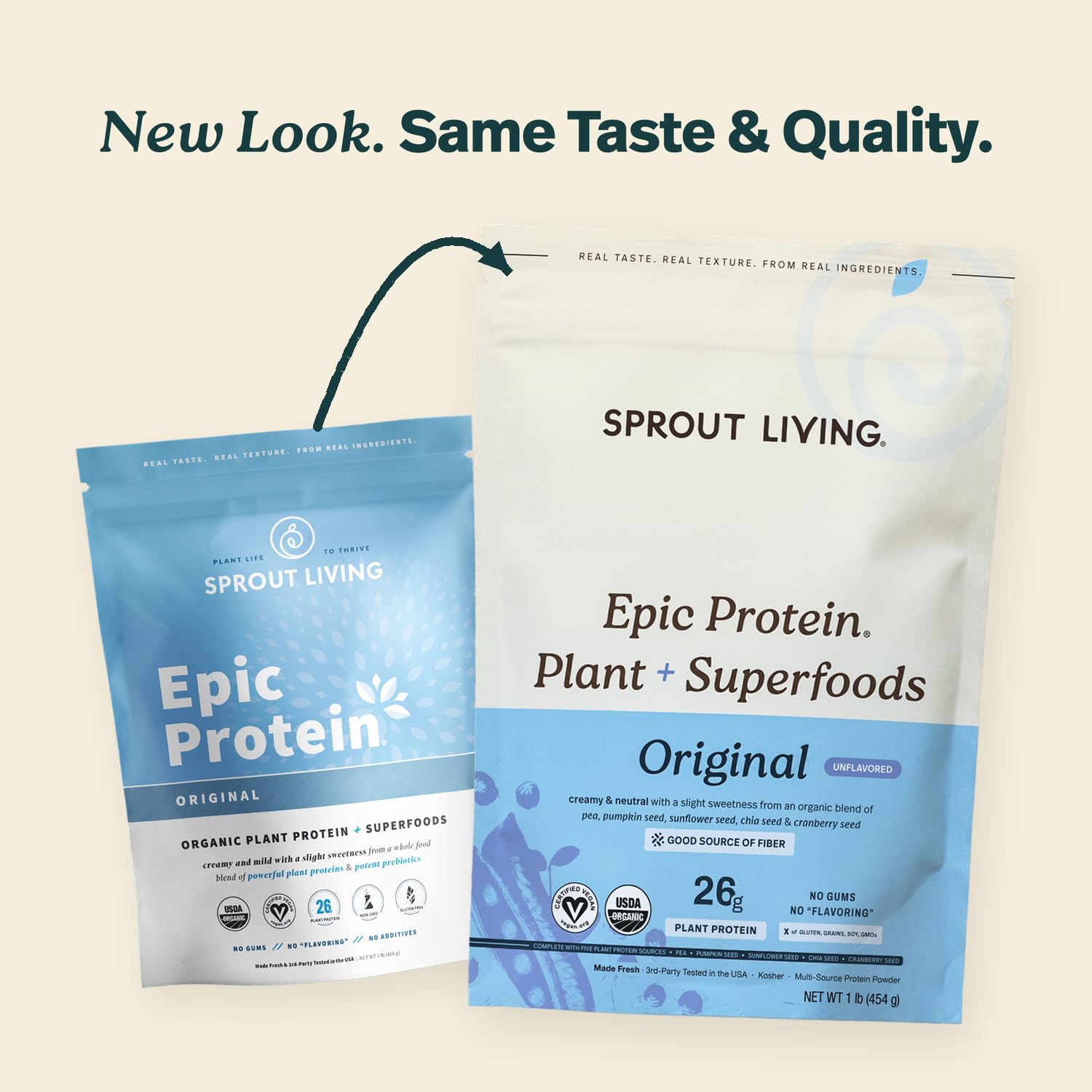 Sprout Living Epic Protein Powder Original 1 lb, original, 1-pound 🍁 All In One Marketplace Canada