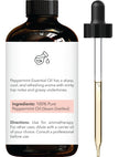 Brooklyn Botany Peppermint Essential Oil - Huge 118 ml - 100% Pure and Natural - Premium Grade with Dropper - for Aromatherapy and Diffuser 🍁 All In One Marketplace Canada