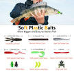 UperUper Fishing Lures Kit Set, Baits Tackle Including Crankbaits, Topwater, Spinnerbaits, Worms, Jigs, Hooks, Tackle Box and More Fishing Gear Lure for Bass Trout 🍁 All In One Marketplace Canada