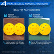 JOOLA Ben Johns Pickleball Set - Made with Reinforced Fiberglass and Honeycomb Polypropylene - Includes 2 Paddles, 4 Balls, and JOOLA Pickleball Bag 🍁 All In One Marketplace Canada