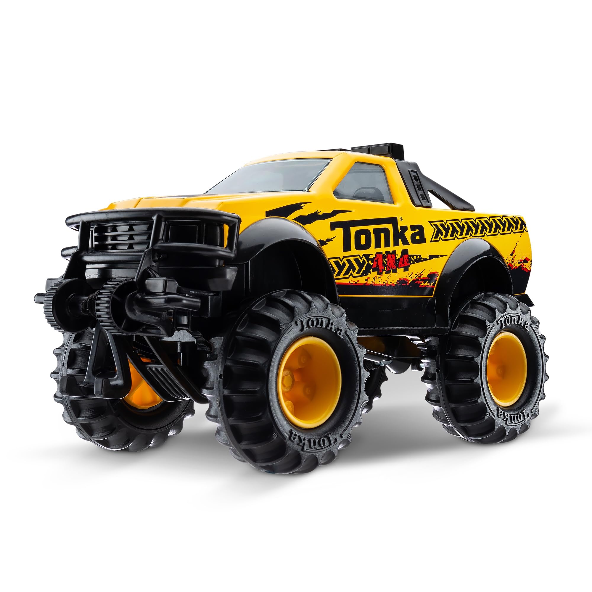 Tonka Steel Classics, Classic 4x4 Pickup Truck – Made with Steel and Sturdy Plastic, Yellow Friction Powered, Boys and Girls, Toddlers Ages 3+, Big Construction Vehicle, Birthday Gift, Holiday 🍁 All In One Marketplace Canada