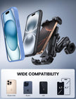Lamicall Motorcycle Phone Mount Holder - [Dual Vibration Dampener] [720° Adjustment Arm] Motorcycle Cell Phone Holder, Bike Handlebar Phone Mount for iPhone 17 Pro/Air/16/15/14 Pro Max, 4.7-6.7