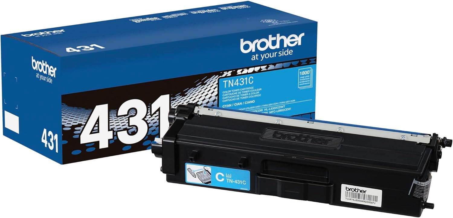 Brother TN431 Standard Yield Cyan Toner Cartridge