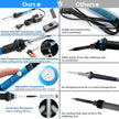 HANDSKIT Soldering Iron Kit, 60W Adjustable Temperature Welding Tool, 5pcs Soldering Iron Tip, Soldering Iron Stand, Desoldering Pump, Tweezers, Solder Wire, Carry Bag 🍁 All In One Marketplace Canada