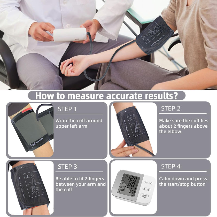 Alcarefam Extra Large Blood Pressure Cuff, 22-66cm XXL Cuff for Big Arms, Replacement Adult Cuff Compatible with Omron BP Monitors, 7 Connectors 🍁 All In One Marketplace Canada