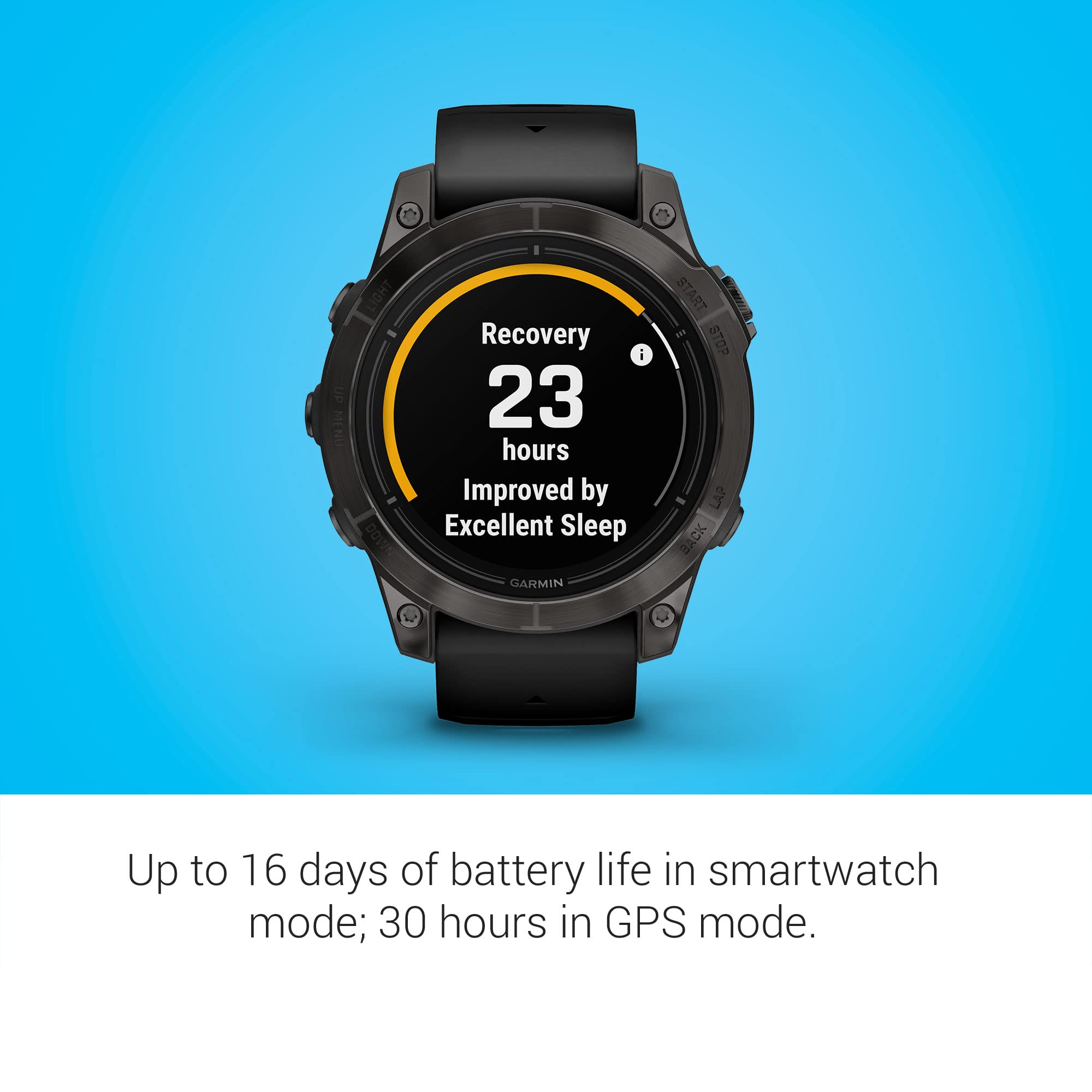 Garmin epix Pro (Gen 2) Sapphire Edition, 47mm, High Performance Smartwatch, Advanced Training Technology, Built-in Flashlight, Black 🍁 All In One Marketplace Canada