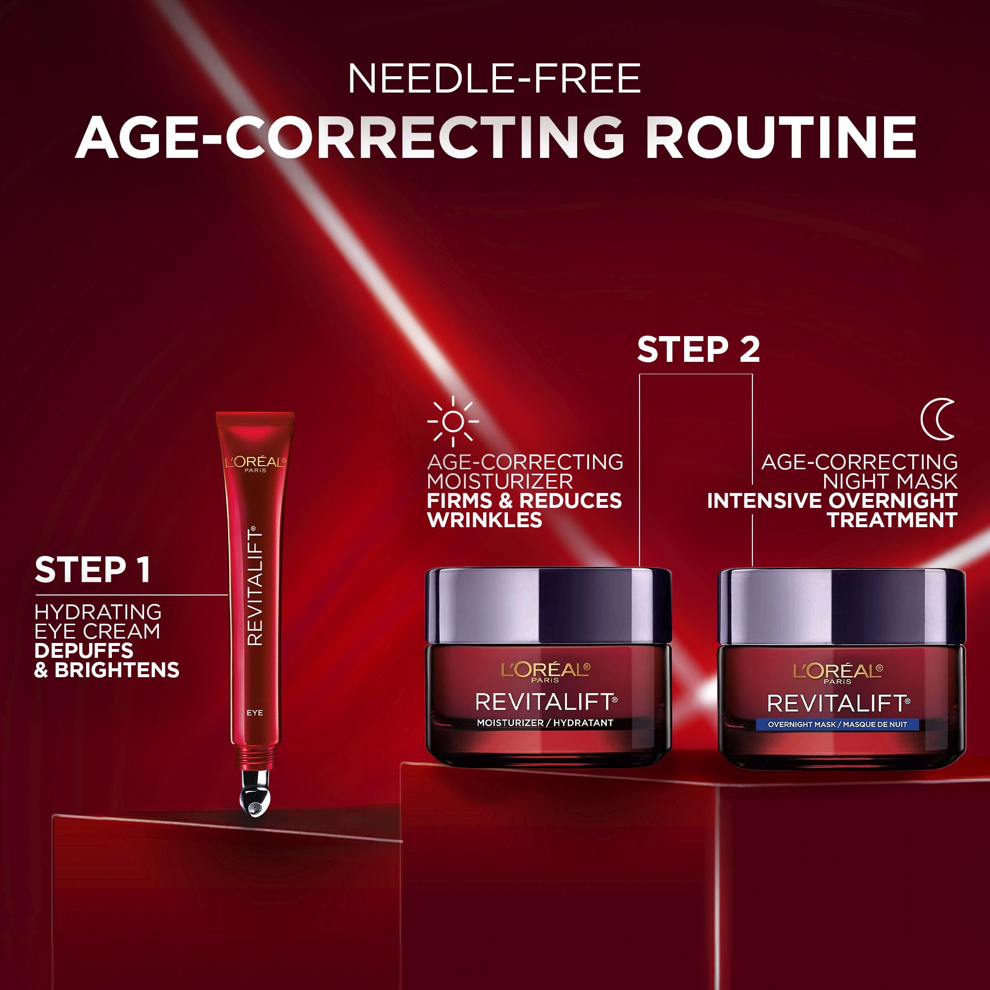 L'Oréal Paris Face Moisturizer, Moisturizer for Face with Pro-Retinol, Vitamin C & Hyaluronic Acid, Retinol Cream Reduces Look of Wrinkles & Firms Skin, Revitalift Triple Power LZR, 50ml 🍁 All In One Marketplace Canada