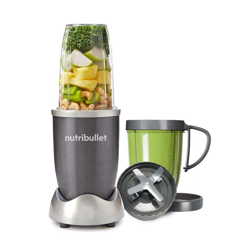 NutriBullet 600 Superfood Nutrition Extractor, Blender & Mixer System (8-Piece Set), Silver 🍁 All In One Marketplace Canada