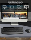 Wireless Keyboard and Mouse Combo - Full-Sized Ergonomic Keyboard with Wrist Rest, Phone Holder, Silent 2.4GHz Cordless Keyboard Mouse for Computer, Laptop, PC, Mac, Windows (Black, 1 Pack) 🍁 All In One Marketplace Canada