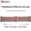 Maledan 10 Pack Stretchy Nylon Solo Loop Compatible with Apple Watch Strap 38mm 40mm 41mm 42mm Women Men, Braided Sport Elastic Bracelet for Apple Watch Band Series SE 11 10 9 8 7 6 5 4 3 2 1 Ultra 🍁 All In One Marketplace Canada