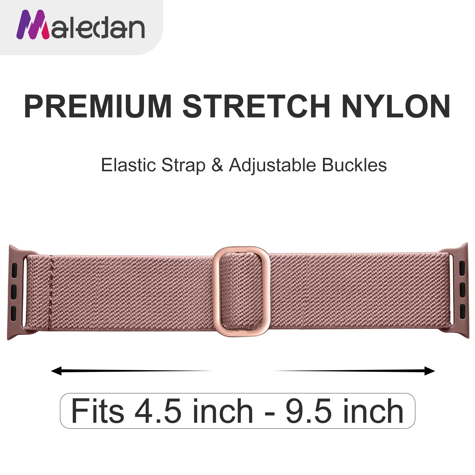 Maledan 10 Pack Stretchy Nylon Solo Loop Compatible with Apple Watch Strap 38mm 40mm 41mm 42mm Women Men, Braided Sport Elastic Bracelet for Apple Watch Band Series SE 11 10 9 8 7 6 5 4 3 2 1 Ultra 🍁 All In One Marketplace Canada