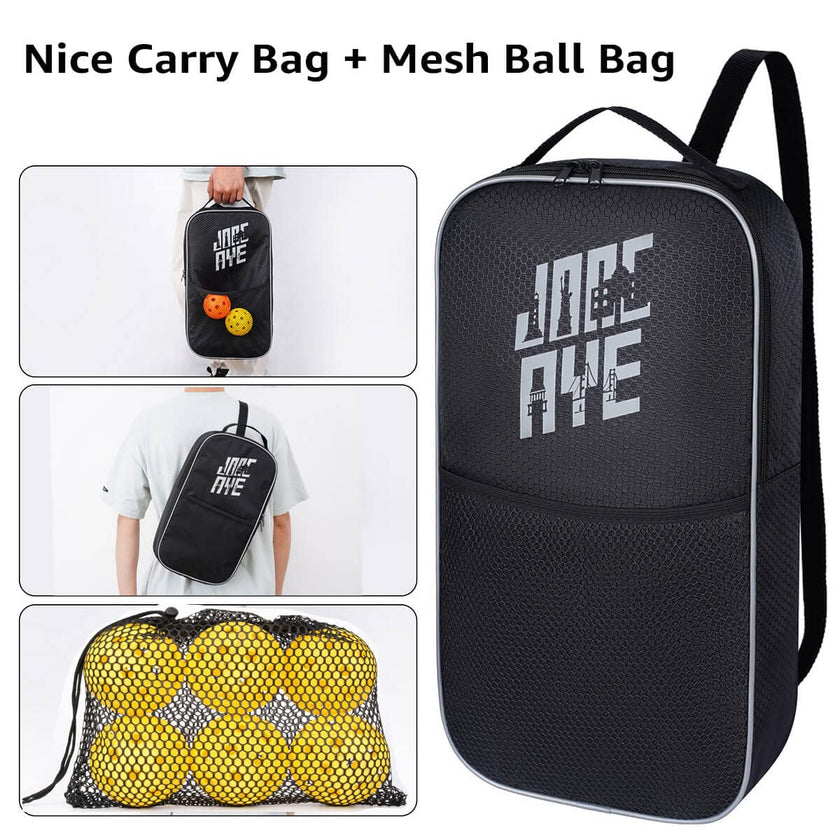 JoncAye Pickle-Ball Paddles Set of 2, Graphite Fiberglass Raquette with Indoor Outdoor Balls, Bag, Grip Tape, USAPA Approved Rackets for Beginners Intermediate All Levels 🍁 All In One Marketplace Canada