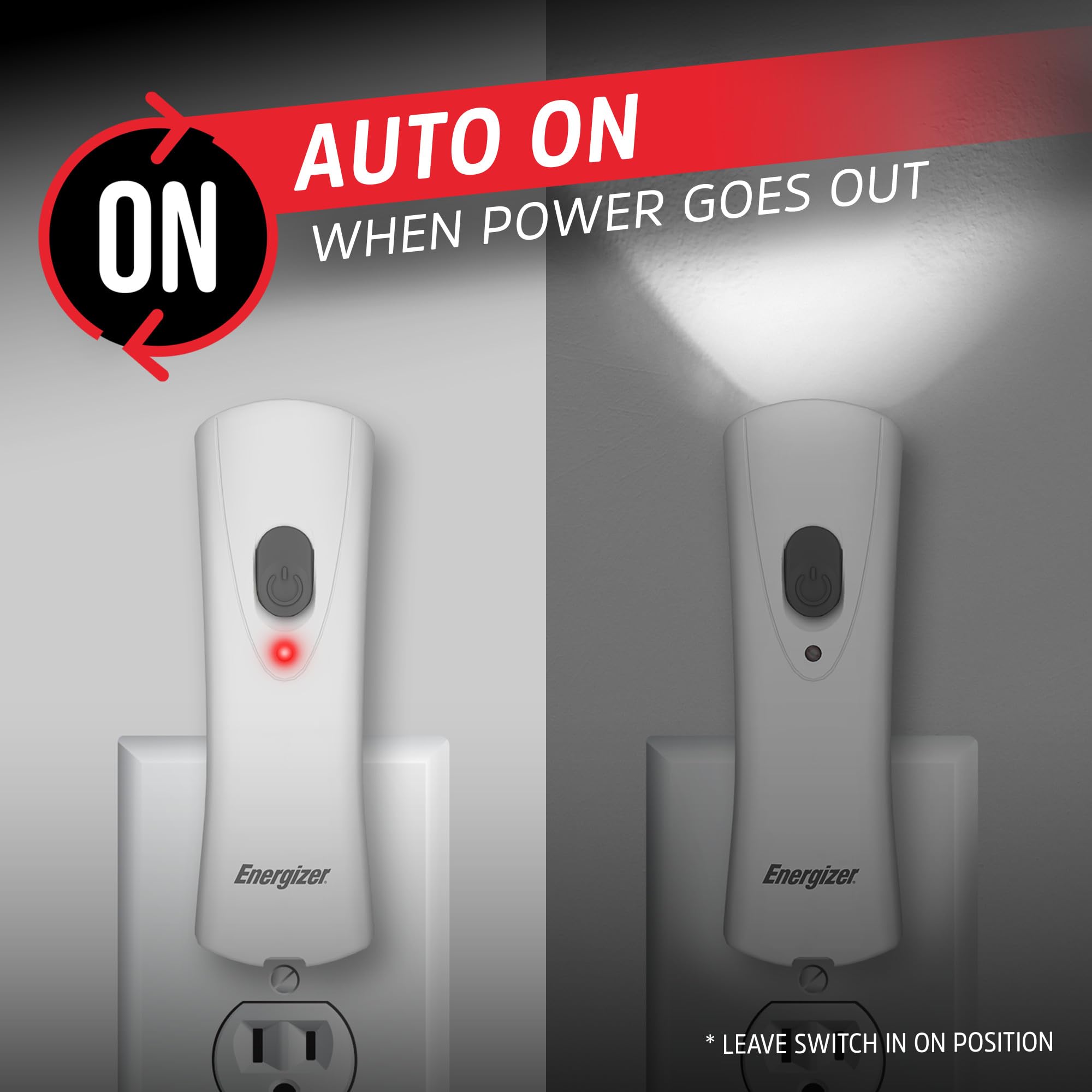 Energizer Weatheready Rechargeable Compact Handheld Light, Plug-in Rechargeable LED Light, Automatic Turn-On Emergency Flashlight, Built-in Rechargeable Battery Included, 3 Count 🍁 All In One Marketplace Canada