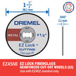 Dremel EZ456B 1 1/2-Inch EZ Lock Rotary Tool Cut-Off Wheels- Rotary Tool Cutting Accessories, Perfect for Slicing Sheet Metal and Copper Pipe, 12 Pieces 🍁 All In One Marketplace Canada