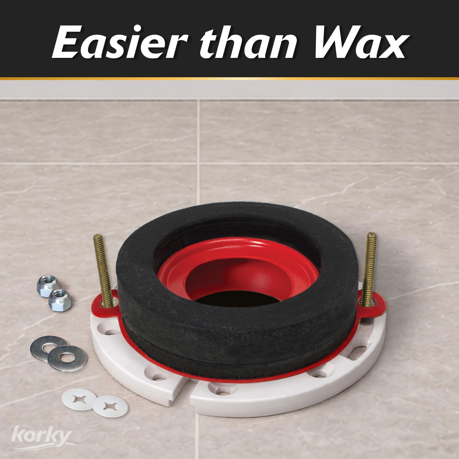 Korky 6000BP Toilet Wax Free 3