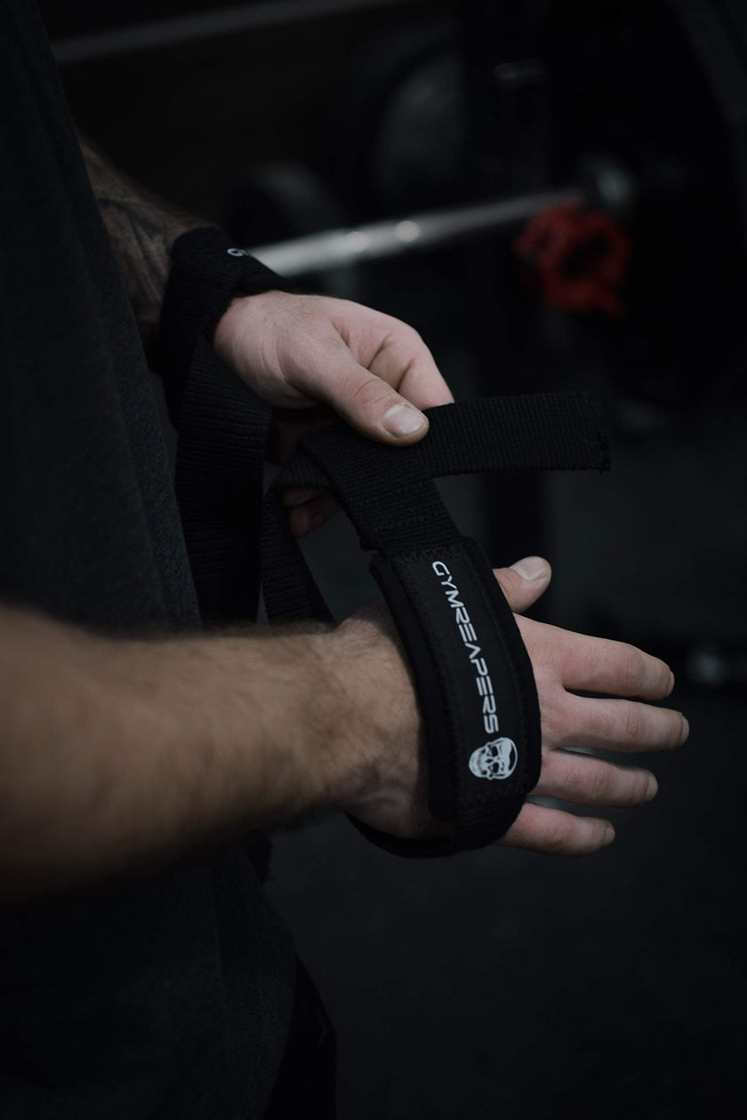 Gymreapers Lifting Wrist Straps for Weightlifting, Bodybuilding, Powerlifting, Strength Training, & Deadlifts - Padded Neoprene with 18