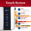 Elite Gourmet ECT5322 Long Slot 4 Slice Toaster, Countdown Timer, Bagel Function, 6 Toast Setting, Defrost, Cancel Function, Built-in Warming Rack, Extra Wide Slots for Bagels Waffles, Stainless Steel 🍁 All In One Marketplace Canada