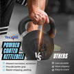 Yes4All Powder Coated Kettlebell Weights with Wide Handles & Flat Bottoms – 16kg/35lbs Cast Iron Kettlebells for Strength, Conditioning & Cross-Training 🍁 All In One Marketplace Canada