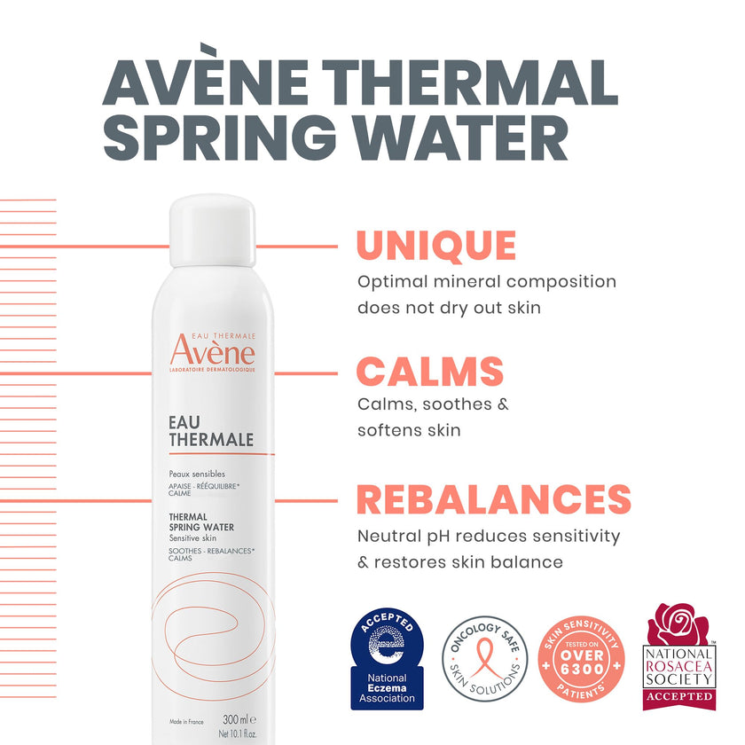 Eau Thermale Avene Thermal Spring Water, Soothes, Calms and Strengthens the protective barrier of sensitive skin, Facial Mist Spray, Microbiome rebalancing, for Sensitive Skin, 300ml 🍁 All In One Marketplace Canada