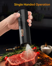 CIRCLE JOY Electric Salt and Pepper Grinder Set with Charging Base, Rechargeable Automatic Pepper Mill Grinder with Adjustable Coarseness, Easy Filling 110ml Large Capacity with Led for Home Kitchen 🍁 All In One Marketplace Canada