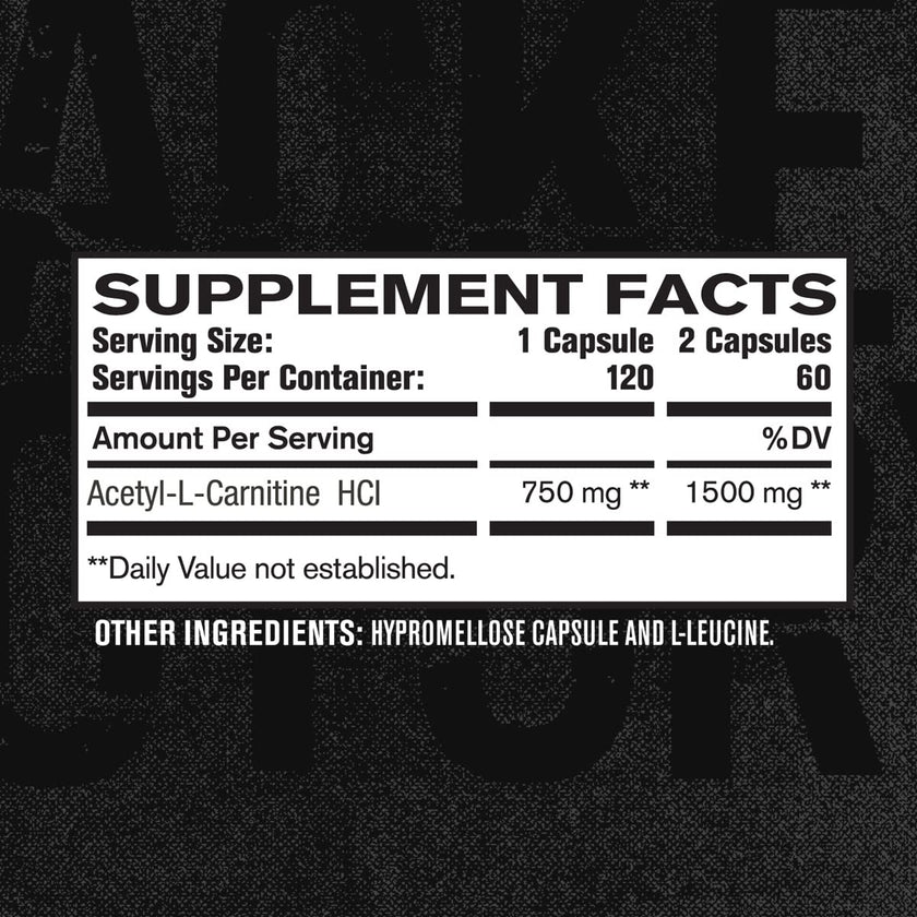 Acetyl L Carnitine Supplement 750mg - Extra Strength L-Carnitine (ALCAR) for Energy, Mood Improvement, Memory & More - 120 Capsules 🍁 All In One Marketplace Canada