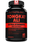 Nutratology® Tongkat Ali Supplement For Men | Canadian Made | 100:1 Extra Strength Tongkat Ali Extract + Black Pepper | Supports Male Vitality & Performance | 60 Capsules 🍁 All In One Marketplace Canada