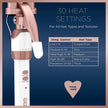 Conair CD704C Double Ceramic Triple Barrel Curl Styling Waver, Deep waves, Long lasting nautral tight waves for all hair lengths, Turbo Heat® – up to 68°F (20C) burst of heat, White/ Rose Gold 🍁 All In One Marketplace Canada